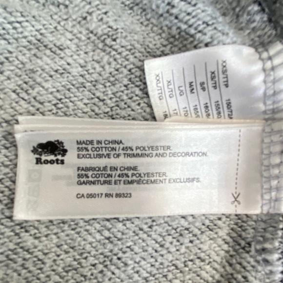 Roots salt and pepper pull over kanga hoodie size medium - Picture 11 of 12